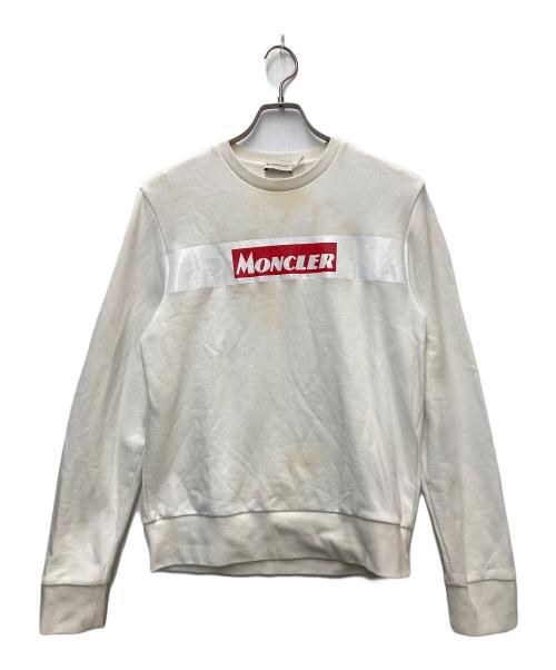 MONCLER（モンクレール）MONCLER (モンクレール) ボックスロゴスウェット ホワイト サイズ:Sの古着・服飾アイテム