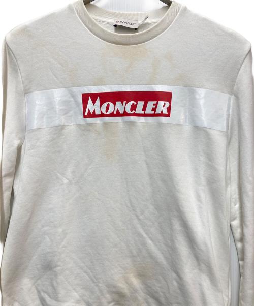 MONCLER（モンクレール）MONCLER (モンクレール) ボックスロゴスウェット ホワイト サイズ:Sの古着・服飾アイテム