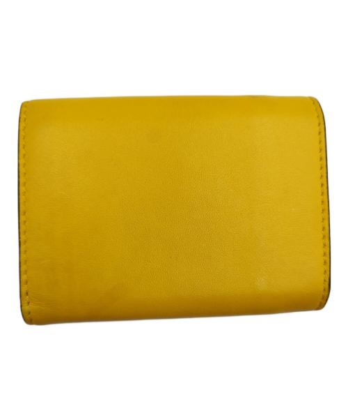 FENDI（フェンディ）FENDI (フェンディ) ROMA MICRO TRIFOLD WALLET イエローの古着・服飾アイテム