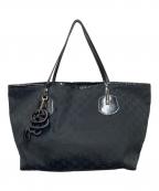 GUCCIグッチ）の古着「GGキャンバストートバッグ」｜ブラック