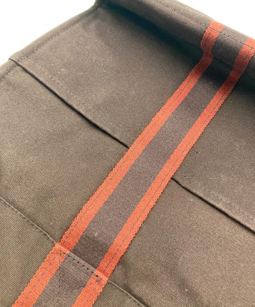 HERMES（エルメス）HERMES (エルメス) ハンドバッグ ブラウン×レッドの古着・服飾アイテム