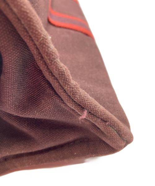 HERMES（エルメス）HERMES (エルメス) ハンドバッグ ブラウン×レッドの古着・服飾アイテム