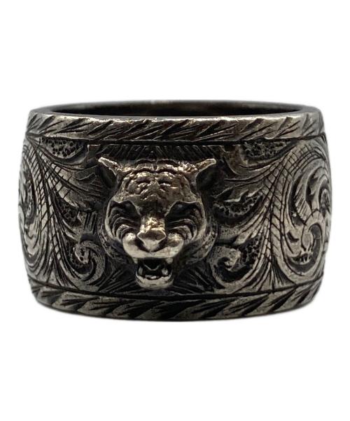 GUCCI（グッチ）GUCCI (グッチ) タイガーヘッドシルバーリング サイズ:21の古着・服飾アイテム