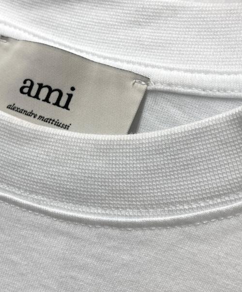 AMI Alexandre Mattiussi（アミアレクサンドルマテュッシ）AMI Alexandre Mattiussi (アミアレクサンドルマテュッシ) ワンポイントロゴTシャツ ホワイト サイズ:Lの古着・服飾アイテム