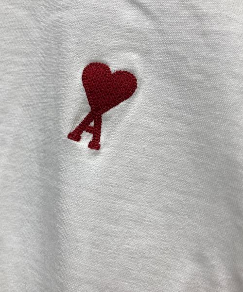 AMI Alexandre Mattiussi（アミアレクサンドルマテュッシ）AMI Alexandre Mattiussi (アミアレクサンドルマテュッシ) ワンポイントロゴTシャツ ホワイト サイズ:Lの古着・服飾アイテム