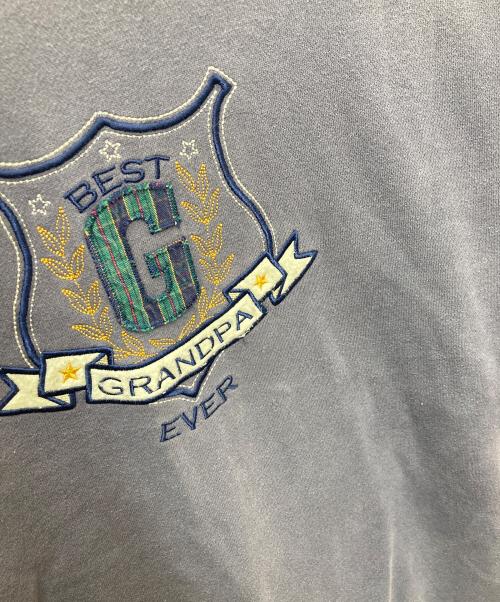 M&C SPORT（エムアンドシースポーツ）M&C SPORT (エムアンドシースポーツ) 刺繍スウェット ブルー サイズ:Lの古着・服飾アイテム