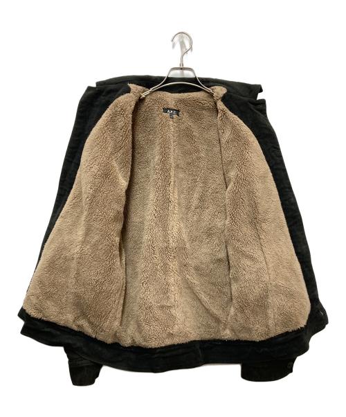 A.P.C.（アーペーセー）A.P.C. (アーペーセー) 裏ボアベロアジャケット ブラック サイズ:Mの古着・服飾アイテム
