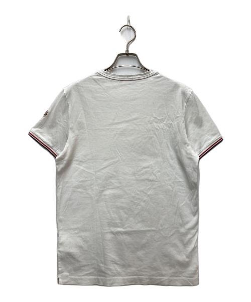 MONCLER（モンクレール）MONCLER (モンクレール) ポケットTシャツ ホワイト サイズ:Sの古着・服飾アイテム