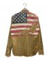 Denim & Supply Ralph Lauren (デニム＆サプライ ラルフローレン) ワークシャツ 星条旗デザイン ベージュ サイズ:S 170/92A：4000円
