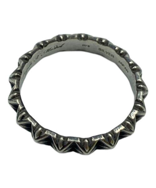 M's collection（エムズコレクション）M's collection (エムズコレクション) TRIPLE X STUDS NARROW RING シルバーカラー サイズ:表記無の古着・服飾アイテム