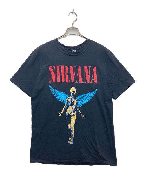 NIRVANA（ニルヴァーナ）NIRVANA (ニルバーナ) バンドTシャツ IN UTERO ブラック サイズ:Lの古着・服飾アイテム