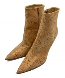 MM6 Maison Margiela（エムエムシックスメゾンマルジェラ）の古着「CORK ANKLE BOOTS」｜ベージュ