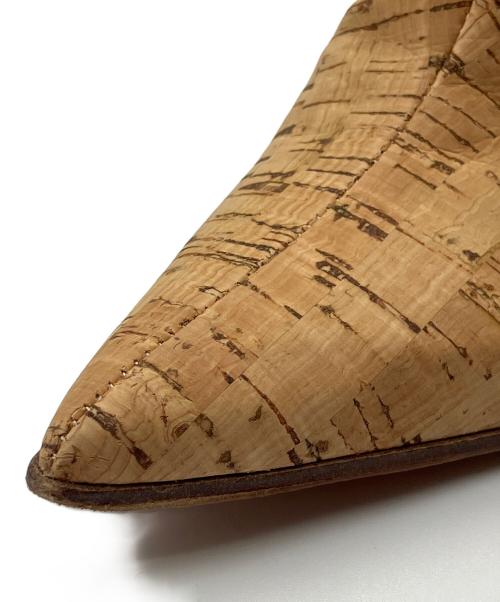 MM6 Maison Margiela（エムエムシックスメゾンマルジェラ）MM6 Maison Margiela (エムエムシックスメゾンマルジェラ) CORK ANKLE BOOTS ベージュ サイズ:36の古着・服飾アイテム