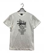 stussyステューシー）の古着「ロゴTシャツ」｜ホワイト
