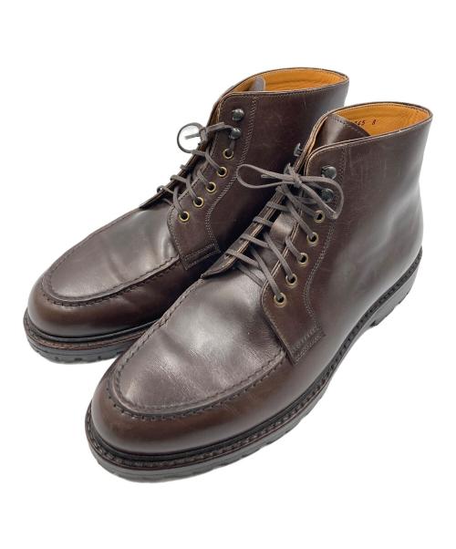 Jalan Sriwijaya（ジャランスリウァヤ）Jalan Sriwijaya (ジャランスリウァヤ) レースアップレザーブーツ ブラウン サイズ:8の古着・服飾アイテム