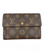 LOUIS VUITTONルイ ヴィトン）の古着「モノグラム ポルトトレゾール エテュイパピエ」｜ブラウン