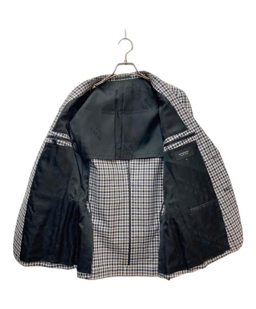 BURBERRY BLACK LABEL（バーバリーブラックレーベル）BURBERRY BLACK LABEL (バーバリーブラックレーベル) テーラードジャケット ネイビー×グレー サイズ:Mの古着・服飾アイテム