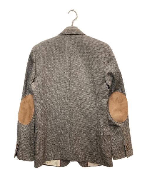 BANANA REPUBLIC  heritage collection（バナナリパブリック ヘリテイジコレクション）BANANA REPUBLIC  heritage collection (バナナリパブリック ヘリテイジコレクション) エルボーパッチテーラードジャケット グレー サイズ:34の古着・服飾アイテム
