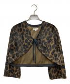 Engineered Garmentsエンジニアドガーメンツ）の古着「レオパード柄ボレロ」｜ブラウン