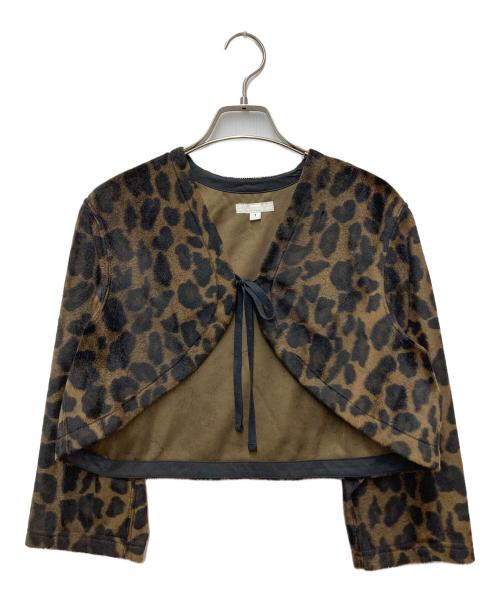 Engineered Garments（エンジニアドガーメンツ）Engineered Garments (エンジニアドガーメンツ) レオパード柄ボレロ ブラウン サイズ:Sの古着・服飾アイテム