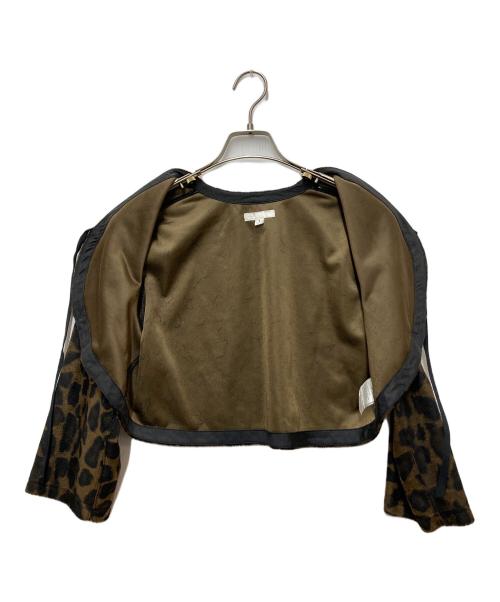 Engineered Garments（エンジニアドガーメンツ）Engineered Garments (エンジニアドガーメンツ) レオパード柄ボレロ ブラウン サイズ:Sの古着・服飾アイテム