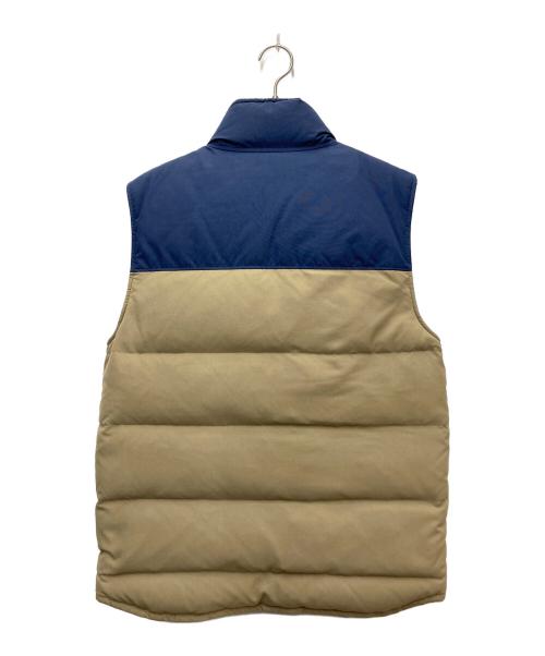 Patagonia（パタゴニア）Patagonia (パタゴニア) Reversible Bivy Down Vest ベージュ×ネイビー サイズ:Mの古着・服飾アイテム