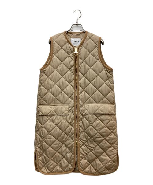 Barbour（バブアー）Barbour (バブアー) キルティングロングジレ ベージュ サイズ:8の古着・服飾アイテム
