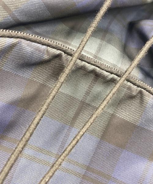 PRADA（プラダ）PRADA (プラダ) ナイロンリュック TESSUTO SCOZZES ネイビー×グリーンの古着・服飾アイテム