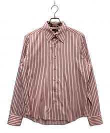 Paul Smith COLLECTION（ポールスミス コレクション）の古着「ストライプシャツ」｜レッド×ホワイト