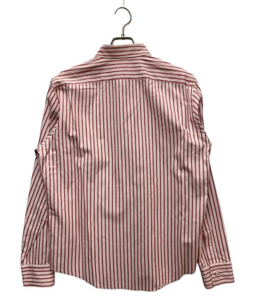 Paul Smith COLLECTION（ポールスミス コレクション）Paul Smith COLLECTION (ポールスミス コレクション) ストライプシャツ レッド×ホワイト サイズ:XLの古着・服飾アイテム