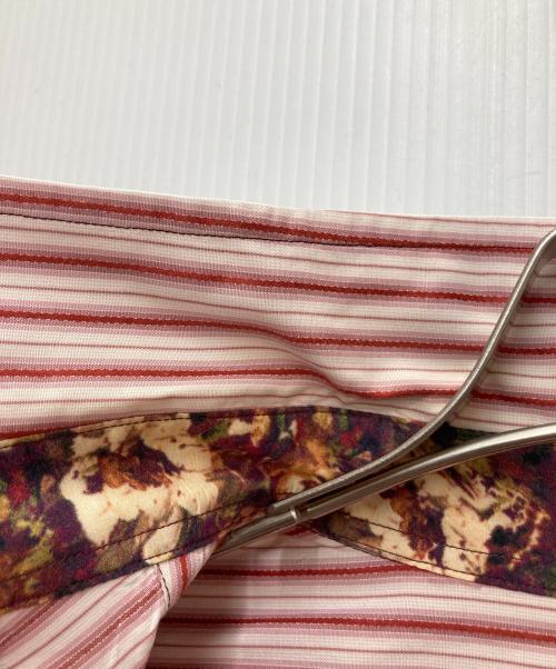 Paul Smith COLLECTION（ポールスミス コレクション）Paul Smith COLLECTION (ポールスミス コレクション) ストライプシャツ レッド×ホワイト サイズ:XLの古着・服飾アイテム