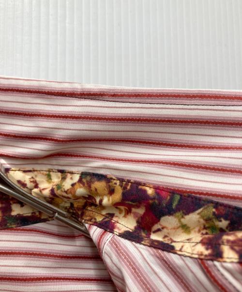 Paul Smith COLLECTION（ポールスミス コレクション）Paul Smith COLLECTION (ポールスミス コレクション) ストライプシャツ レッド×ホワイト サイズ:XLの古着・服飾アイテム