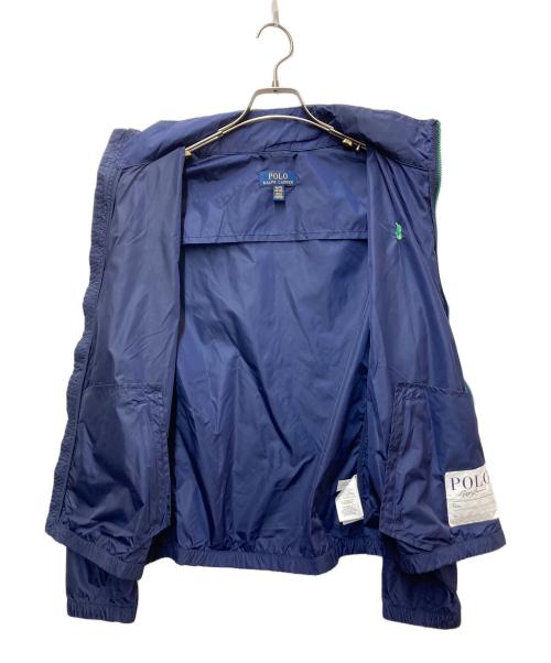 POLO RALPH LAUREN（ポロ・ラルフローレン）POLO RALPH LAUREN (ポロ・ラルフローレン) ナイロンジャケット ネイビー×グリーン サイズ:XL/TG 18-20の古着・服飾アイテム