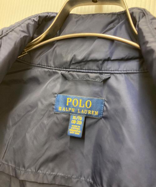 POLO RALPH LAUREN（ポロ・ラルフローレン）POLO RALPH LAUREN (ポロ・ラルフローレン) ナイロンジャケット ネイビー×グリーン サイズ:XL/TG 18-20の古着・服飾アイテム