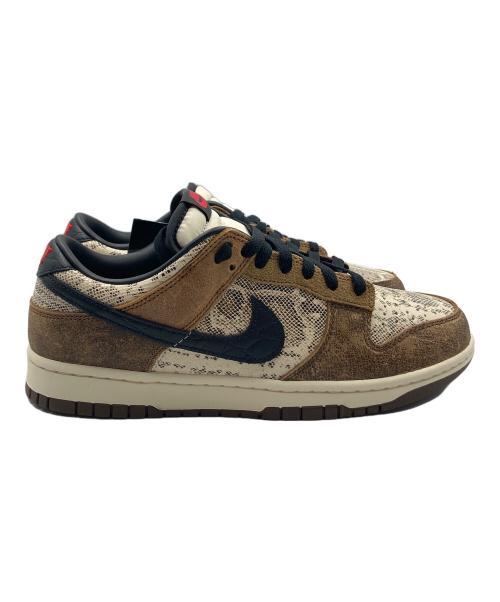 NIKE（ナイキ）NIKE (ナイキ) スニーカー Dunk Low PRM(ダンク ロー PRM) ブラウン×ベージュ サイズ:size 27.5 未使用品の古着・服飾アイテム