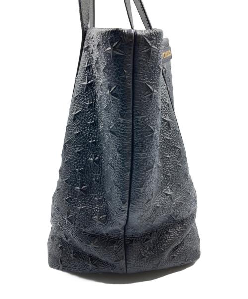 JIMMY CHOO（ジミーチュウ）JIMMY CHOO (ジミーチュウ) スターエンボストートバッグ ピムリコ ブラックの古着・服飾アイテム