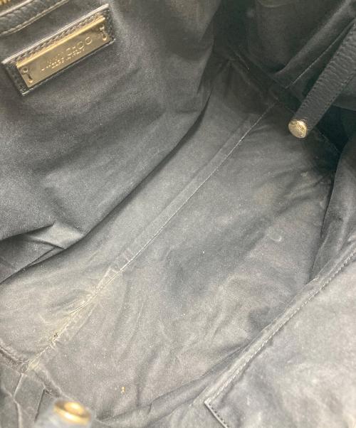 JIMMY CHOO（ジミーチュウ）JIMMY CHOO (ジミーチュウ) スターエンボストートバッグ ピムリコ ブラックの古着・服飾アイテム