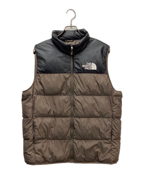 THE NORTH FACE（ザ ノース フェイス）THE NORTH FACE (ザ ノース フェイス) エコロフトベスト ブラウン×ブラック サイズ:XLの古着・服飾アイテム