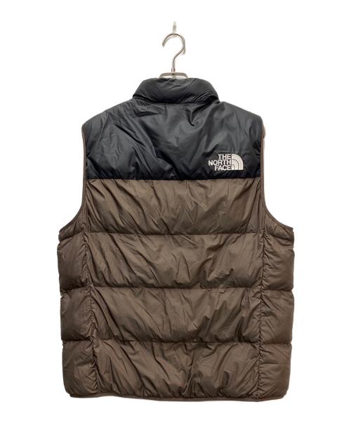 THE NORTH FACE（ザ ノース フェイス）THE NORTH FACE (ザ ノース フェイス) エコロフトベスト ブラウン×ブラック サイズ:XLの古着・服飾アイテム