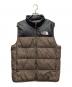 THE NORTH FACE（ザ ノース フェイス）の古着「エコロフトベスト」｜ブラウン×ブラック