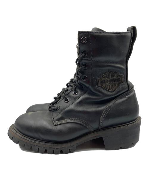 HARLEY-DAVIDSON（ハーレーダビッドソン）HARLEY-DAVIDSON (ハーレーダビッドソン) 8ホールブーツ ブラック サイズ:size 不明の古着・服飾アイテム