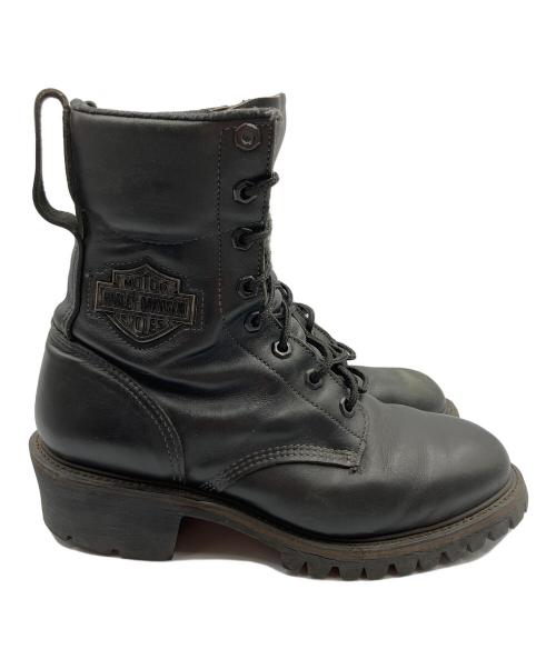 HARLEY-DAVIDSON（ハーレーダビッドソン）HARLEY-DAVIDSON (ハーレーダビッドソン) 8ホールブーツ ブラック サイズ:size 不明の古着・服飾アイテム