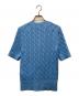 POLO RALPH LAUREN (ポロ・ラルフローレン) 半袖ニットカーディガン スカイブルー サイズ:M：7000円
