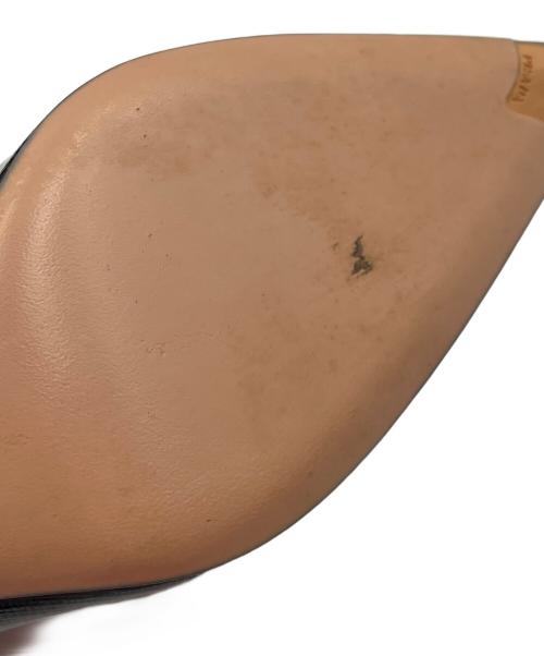 PRADA（プラダ）PRADA (プラダ) ポインテッドトゥパンプス サフィアーノ ブラック サイズ:35の古着・服飾アイテム