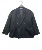 MAISON SPECIALメゾンスペシャル）の古着「Wool Mix Prime-Over Double Tailored Jacket」｜ブラック