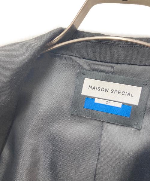 MAISON SPECIAL（メゾンスペシャル）MAISON SPECIAL (メゾンスペシャル) Wool Mix Prime-Over Double Tailored Jacket ブラック サイズ:01の古着・服飾アイテム