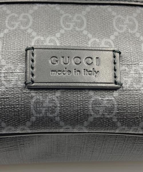 GUCCI（グッチ）GUCCI (グッチ) ウエストバッグ GGスプリーム ブラックの古着・服飾アイテム