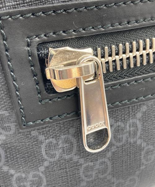 GUCCI（グッチ）GUCCI (グッチ) ウエストバッグ GGスプリーム ブラックの古着・服飾アイテム