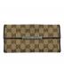GUCCI（グッチ）の古着「Wホック長財布 GGキャンバス」｜ベージュ×ブラウン
