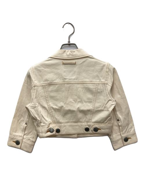 GAULTIER JEANS（ゴルチエジーンズ）GAULTIER JEANS (ゴルチエジーンズ) クロップドデニムジャケット ベージュ サイズ:40の古着・服飾アイテム